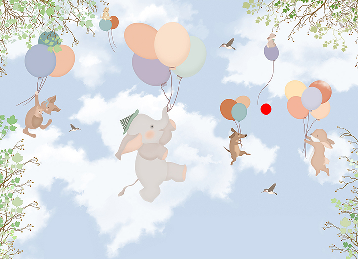 Wallpapers for kids Elephant and Co - Фото 2