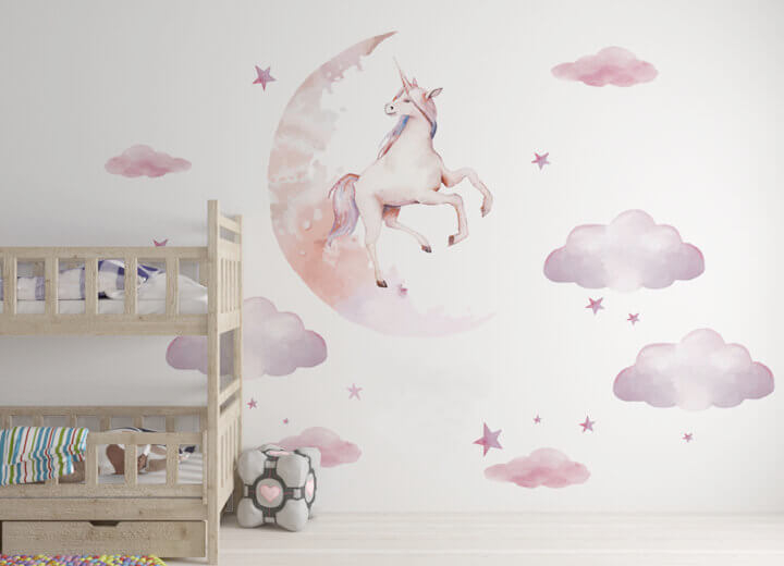 Wallpapers for kids Moon unicorn - Фото 1