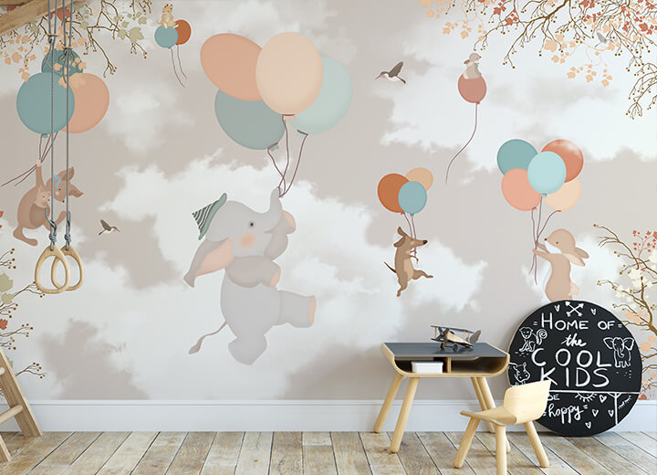 Wallpapers for kids Elephant and Co - Фото 1