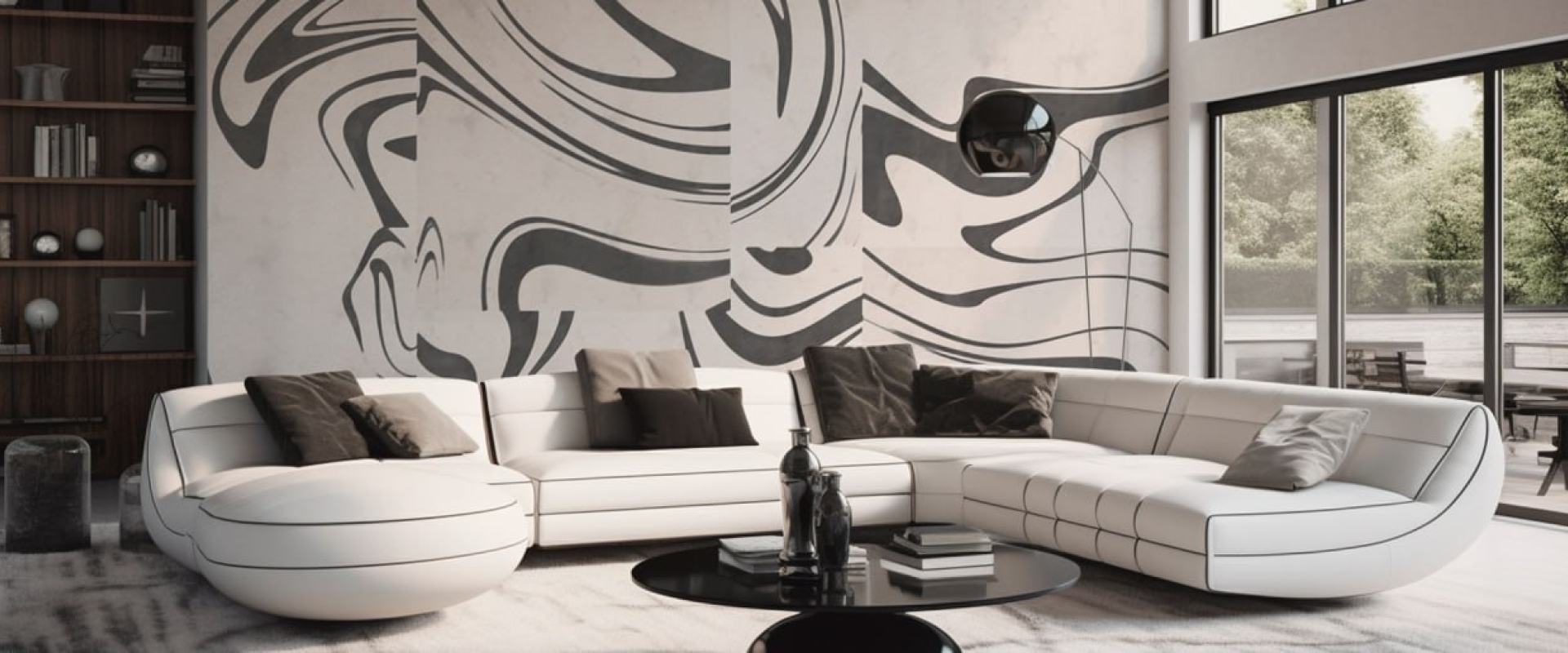 Elevate Your Space With Our Stunning Large-scale Graphic Wallpaper